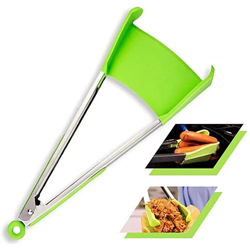 2 In 1 Kitchen Spatula - Non-Sticky &amp; Heat Resistant - Stainless Steel Frame - WOWGOOD