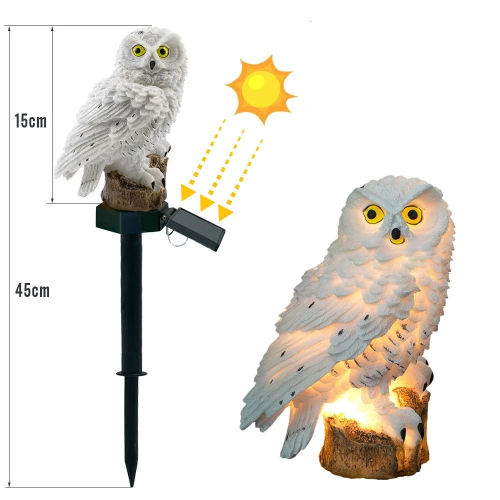 Solar Night Owl Lamp - 100% on solar energy